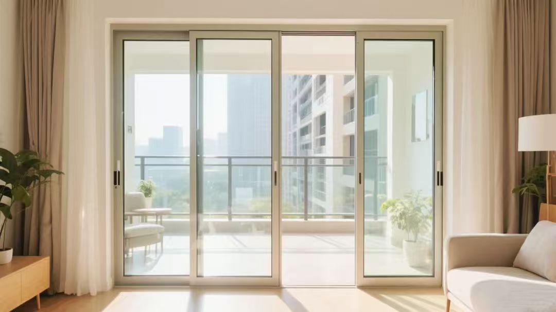 102 series balcony sliding door with 3 panels